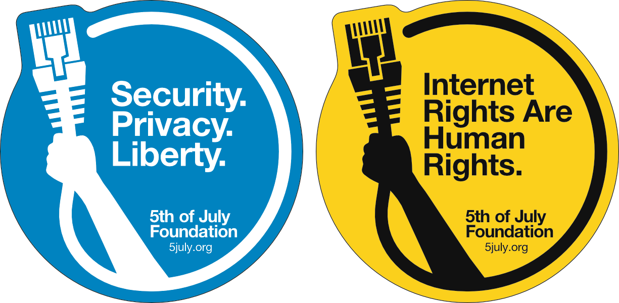 5July stickers blue and yellow